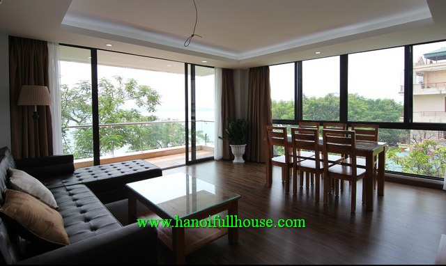 Amazing serviced apartment overlooking to Westlake for rent in Tay Ho